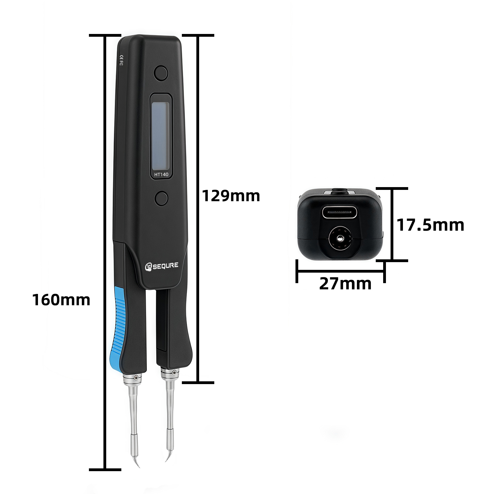 Smd Tweezer Set - SEQURE HT140 2-IN-1 Electric Heated Tweezers