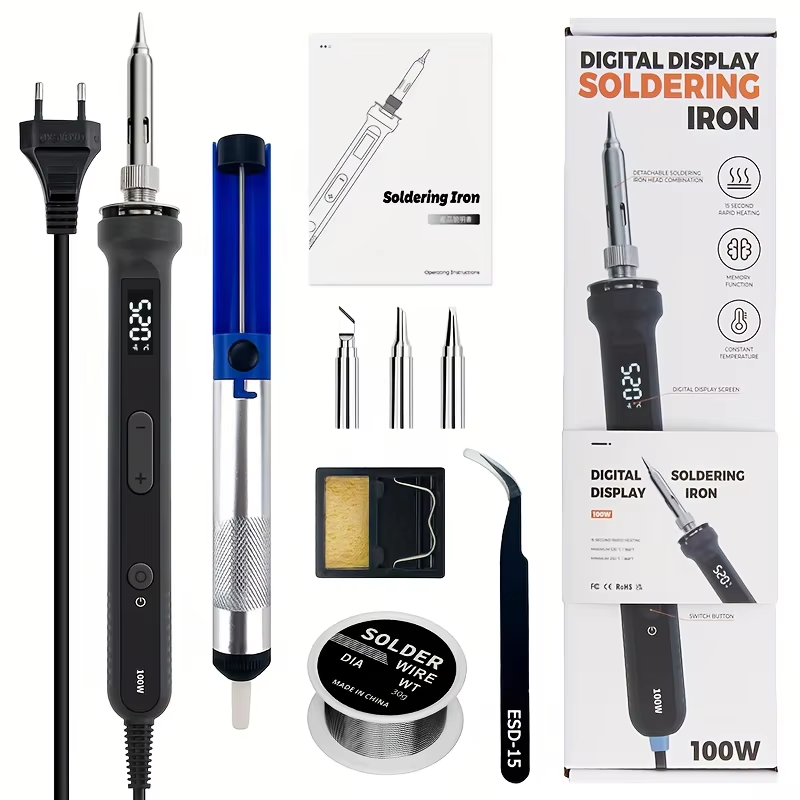 100W Digital Soldering Iron Ki - Electronics Repair Equipment ulasan dan harga